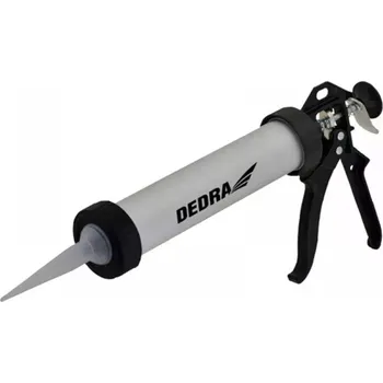Vytlačovací pistole Vymačkávač do těsnicích hmot 600ml, hliníkový pláš DEDRA 1201-11