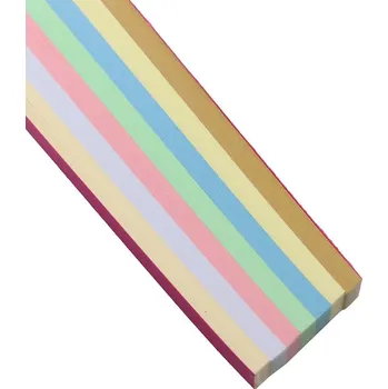 Barevný papír Pro Háčkování Proužek Quilling 12 mm mix pastelový
