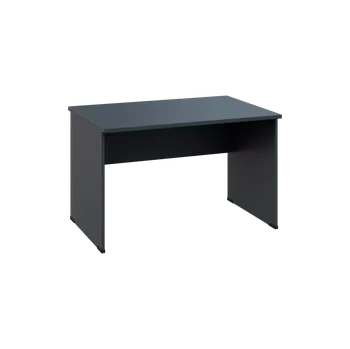 Psací stůl OPL 28 - 12 stůl kancelářský, dřevěná podnož, deska 25 mm, široký 1200 mm, antracit