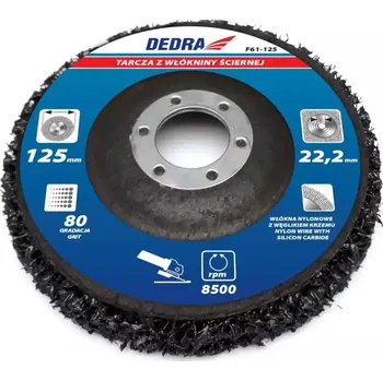 Brusný kotouč Tkaninový brusný kotouč 125mm, průměr otvoru 22.2mm DEDRA F61-125