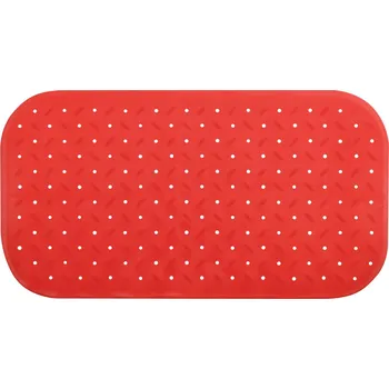 MSV protiskluzová podložka do vany CLASS Premium, červená, SBS kaučuk, 36 x 76 cm