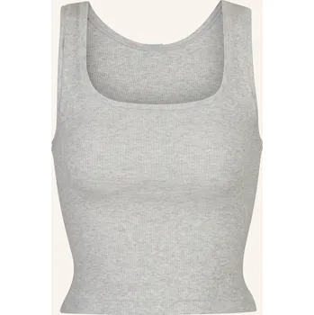 Skims Dámský Top Bavlna Rib, light heather grey, 38