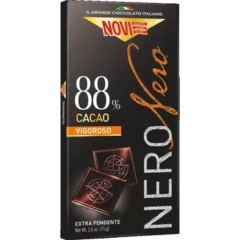 Čokoláda Čokoláda NOVI 75 g NERO hořká 88 % (Hořká tabulková italská čokoláda 7 5g)