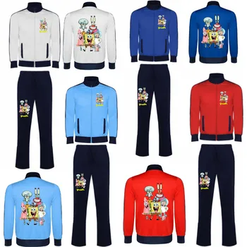 Tepláková souprava Spongebob PE Barva: Červená / námořnická modrá, Velikost: S