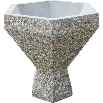 Květináč PROFIBA Betonový květináč Bobrava, oblázek 8-10