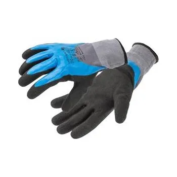 Pracovní rukavice HOEGERT FILS rukavice 3/4 pěna potažená nitrilem modrá/šedá/černá 9
