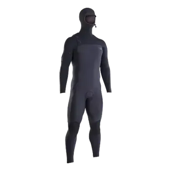 Neoprenový oblek neopren ION Seek Amp 6/5 Hood Front Zip men BLACK velikost neoprenů a trapézů 52/L