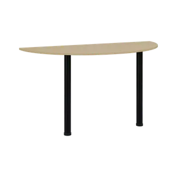 Stolová podnož TJC - 140 přístavba jednací, kovová podnož černá, síla desky 18 mm, široká 1400 mm, javor horský