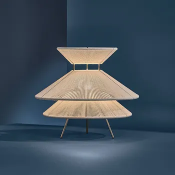 Lampička FRANDSEN Kiku stolní lampa, bílá, výška 30 cm, kov/látka - Délka připojovacího kabelu 250 cm 1 x 25 W LED - Doprava zdarma