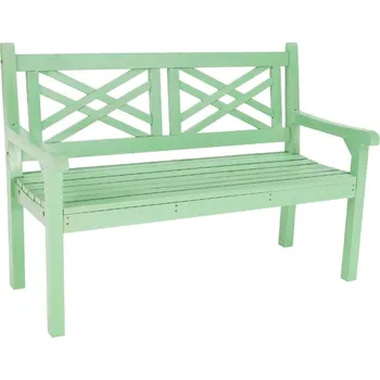 Jídelní židle ITAYA, dřevěná zahradní lavička, neo mint, 124 cm + vyzvednutí ZDARMA