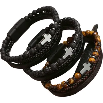 Náramek Pánský náramek Emilio - černý vel 23 Obvod náramku: 19