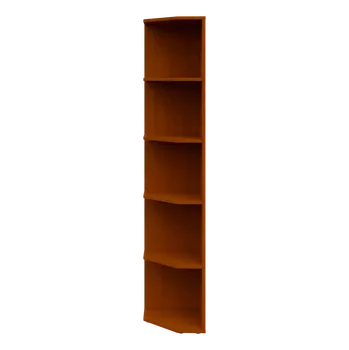 Policová skříň OZV 5 - 4 kancelářská skříň rohová, levá, 1800x400x400, třešeň šumavská