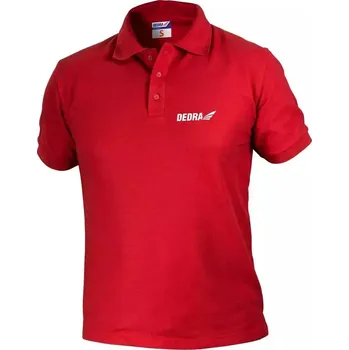 Pánské tričko Polo tričko pánské S, červené, 35 % bavlna + 65 % polyester DEDRA BH5PC-S
