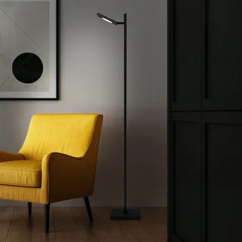 Lampička Näve LED dobíjecí stojací lampa Lupa černá výška 135cm kov touchdim - Základna - délka 20 cm, šířka 20 cm 1 x 5 W LED - Doprava zdarma