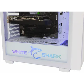 PC skříň White Shark GCC-2401 Warhead-3 White 4 ventilátory 12cm RGB