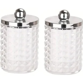 Úložný box Úložný box na vatové tampony a tyčinky | Koupelnový organizér - Diamantový styl 2ks