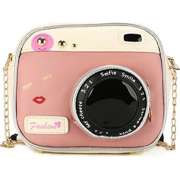 Kabelka Malá retro crossbody kabelka | Dámská kabelka, Módní taška - růžový,M