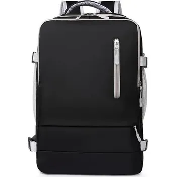 Městský batoh Velký voděodolný batoh s USB | batoh, batůžek - Černá B