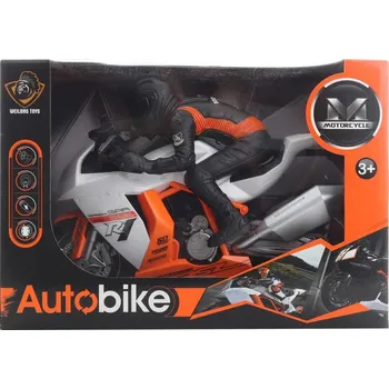 autodráha Motorka s jezdcem jezdící herní plastový set na baterie Světlo Zvuk
