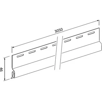 Zakládací profil WOOD SIDING SV-11 /3,05 m