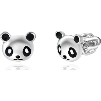 Náušnice Olivie Stříbrné náušnice na šroubek PANDA 5941 Ag 925; ≤1,7 g.