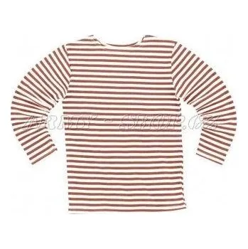 GENERAL ARMY Námořnické triko dlouhý rukáv červenobílé pruhy - ruské námořnictvo, 100% bavlna velikost M