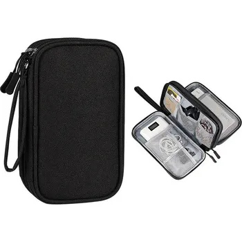 Cestovní peněženka na doklady | Cestovní doplňky, Organizér na karty - Černá 2-Layer-S