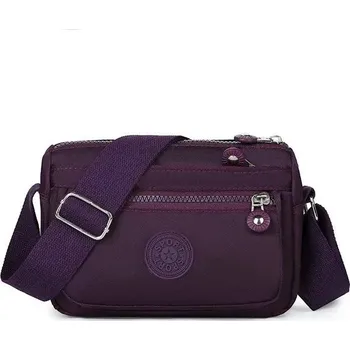 Kabelka dámská taška přes rameno nylonová | stylová kabelka - Fialová