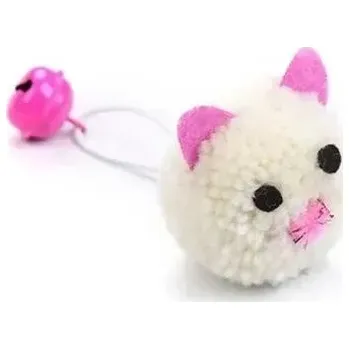 Hračka pro kočku Hračka pro kočky plyšová myš s rolničkou | Interaktivní hračka pro kočky - BÍLÝ