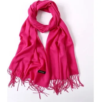 Šála Zimní elegantní kašmírová šála | dámská šála - růže červená