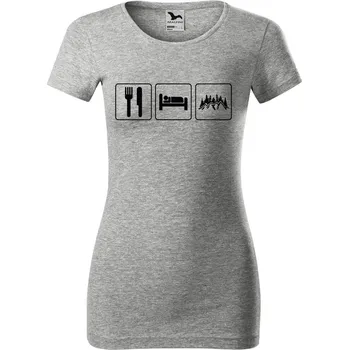 Dámské tričko DOBRÝ TRIKO Dámské tričko Život v přírodě Velikost: XL, Barva: Šedá