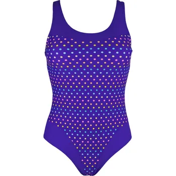 Dámské plavky Nikola dámské jednodílné plavky s výztuží S1237 XL fialová