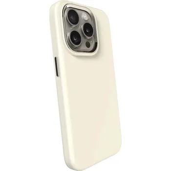 Pouzdro na mobilní telefon Picasee Premium case MagSafe na Apple iPhone 16 Pro - Vlastní gravírování - Béžová
