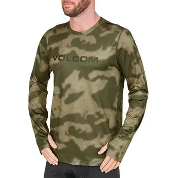 Pánské tričko Volcom pánské tričko M V-Science Crew Camouflage | Maskáč | Velikost L