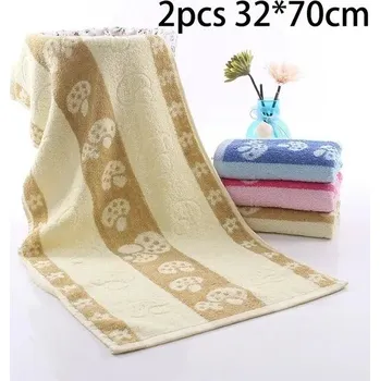 Ručník Rychleschnoucí bavlněný ručník na obličej 2 ks | Cestovní ručník - 2ks žluté