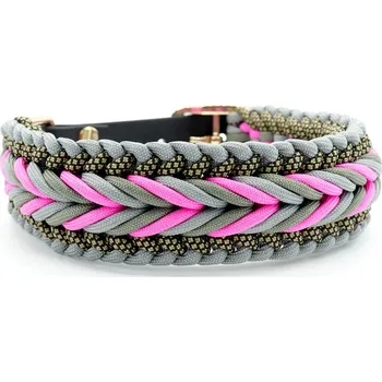 Obojek pro psa Šedá elegance obojek Velikost: 26 - 35 cm