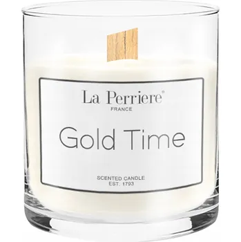 Svíčka LA PERRIERE GOLD TIME SÓJOVÁ VONNÁ SVÍČKA