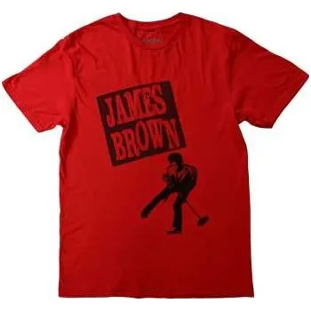 Pánské tričko Merch James Brown: James Brown Unisex T-shirt: James Halftone (small) S