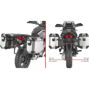 Zavazadlo na motocykl MOTO GUZZI Stelvio 1000 24 boční nosiče PLO8208CAM