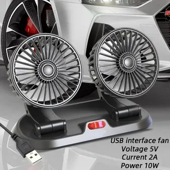 Auto ventilátor 5V 12V 24V | ventilátor do auta, auto příslušenství - 5V černá
