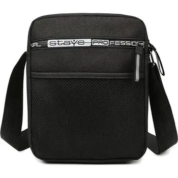 Pánská messenger taška plátěná | taška přes rameno, pracovní taška - Černá