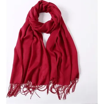 Šála Zimní elegantní kašmírová šála | dámská šála - Jujube červená