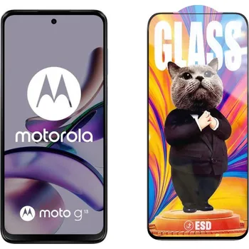 3D Ochranné tvrzené sklo na Motorola Moto G13 - Mr. Cat ESD