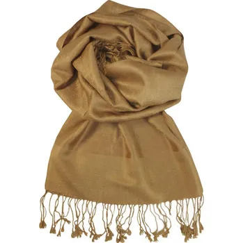 Šála Madrid Lux jednobarevný šál tmavě béžová