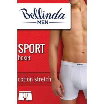 Boxerky BMEN delší nohavička Sport Bellinda boxerky bavlna -BU858445 L bílá