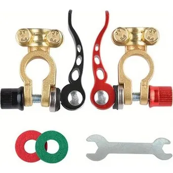 Bateriové svorky pro auto | auto díly, náhradní díly do auta | 2ks - Čistá měď 1 pár