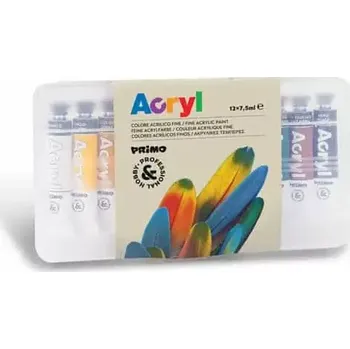 Speciální výtvarná barva Sada akrylových barev Primo 12 x 7,5 ml