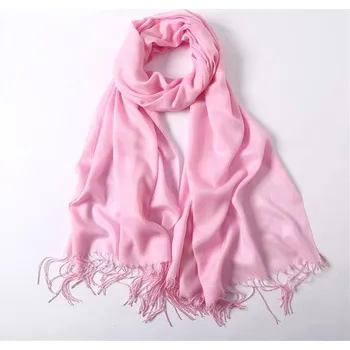 Šála Zimní elegantní kašmírová šála | dámská šála - růžový