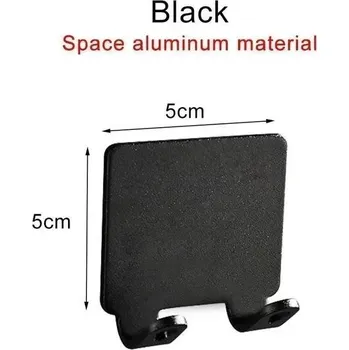 Držák na holicí strojek bez vrtání | Koupelnový doplněk - Černá