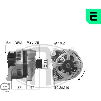 Alternátor Alternátor AGB EPA1756